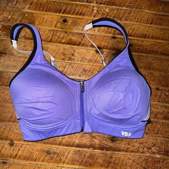 VSX Other - Victoria’s Secret VSX purple & black 32C workout sports bra